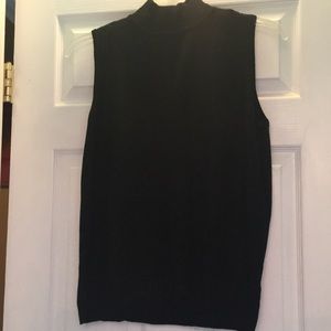 Mock turtleneck sweater tank top